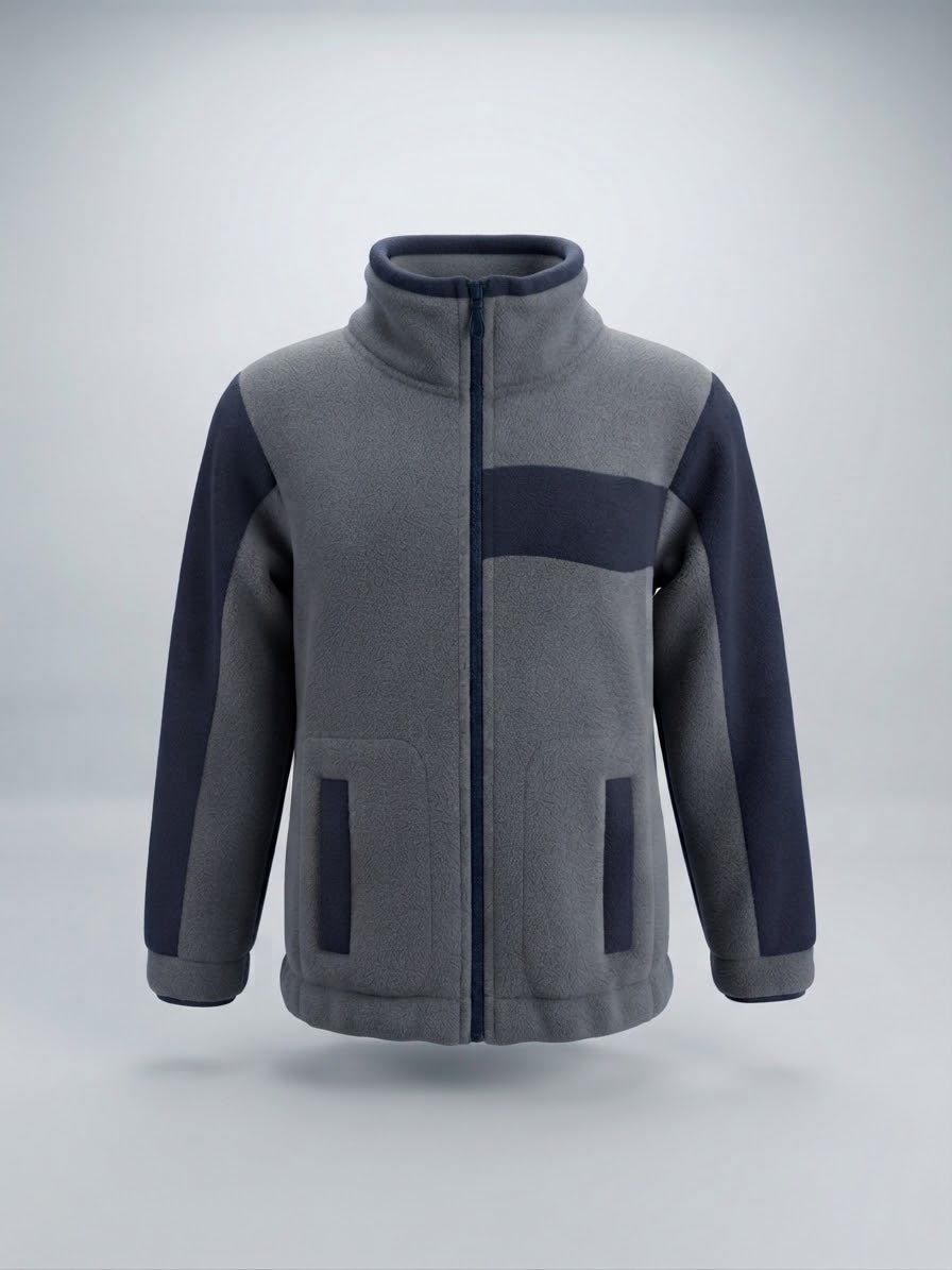 Polar gris con azul
