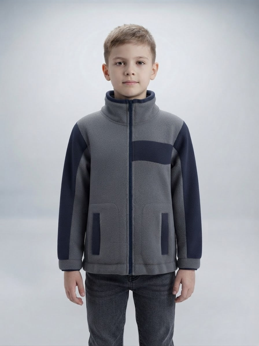 Polar gris con azul